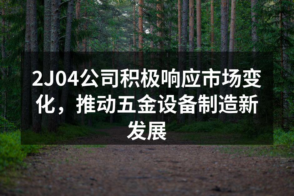 2J04公司积极响应市场变化，推动五金设备制造新发展